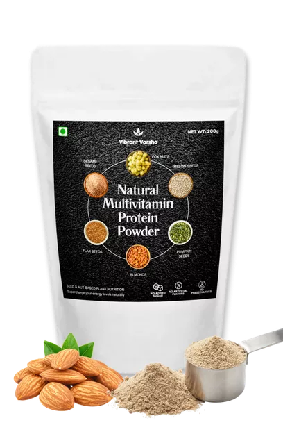 Plant Based Protein Powder | Natural Multivitamin Blend | Vibrant Varsha 3 - VIBRANT VARSHA Natural Multivitamin Protein Powder